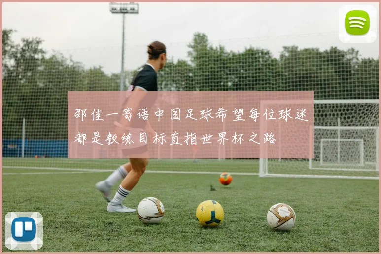 邵佳一寄语中国足球希望每位球迷都是教练目标直指世界杯之路